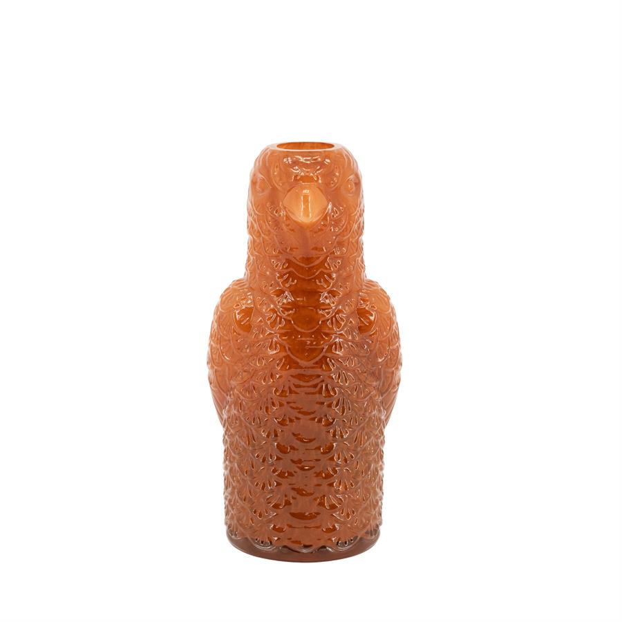 Die Vase Pico Caramel auf weißem Hintergrund, mit detailliertem Muster und glänzender Oberfläche - By-Boo