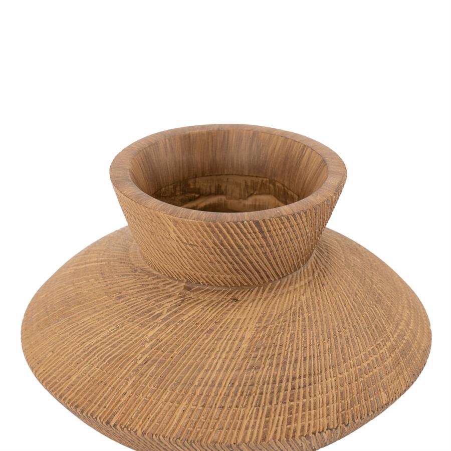 Detail der Vase Avena Small, Nahaufnahme der Oberseite mit der strukturierten Oberfläche - By-Boo