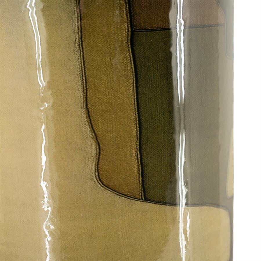 Nahaufnahme der Lampe Patch, mit einem Detail der strukturierten Oberfläche und den farbigen Streifen - By-Boo