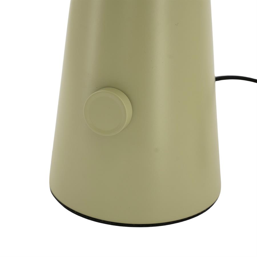 Nahaufnahme der Lampe Tier, mit dem runden Knopf und dem unteren Teil der Lampe - By-Boo