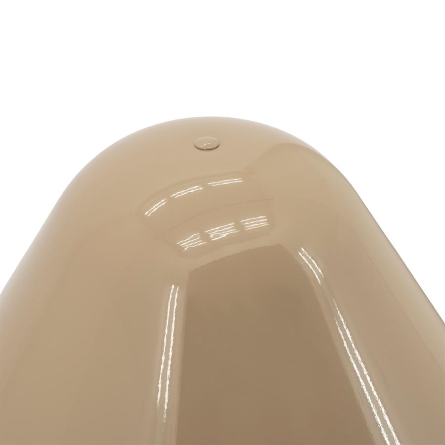 Detailaufnahme der Oberseite der Tischlampe Puro, mit einer reflektierenden Oberfläche - By-Boo