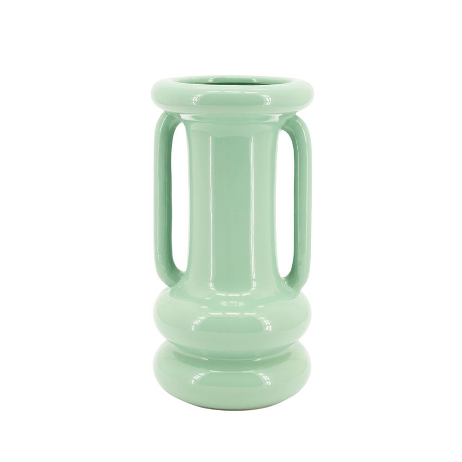 Vase Oorah Large Mint auf weißem Hintergrund, die Vase mittig im Bild - By-Boo