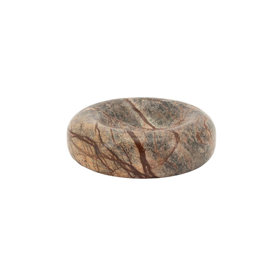 Schaal Donut marmer bruin - By-Boo
