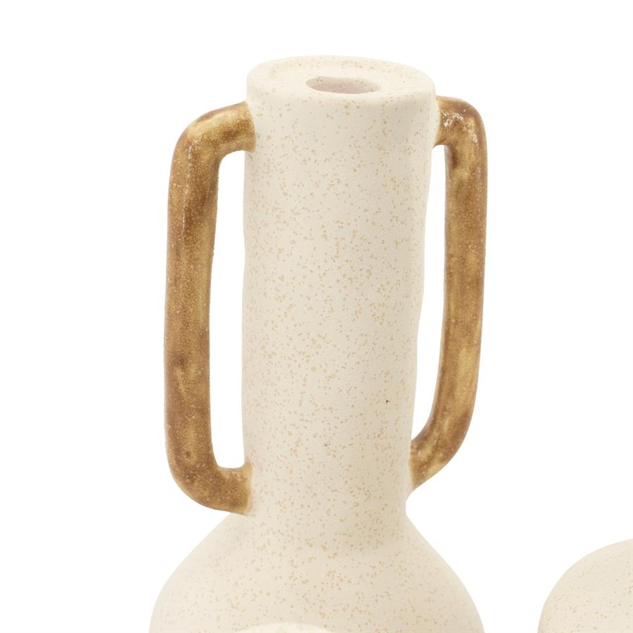 Vase Claypanions set of 3 off white - By-Boo