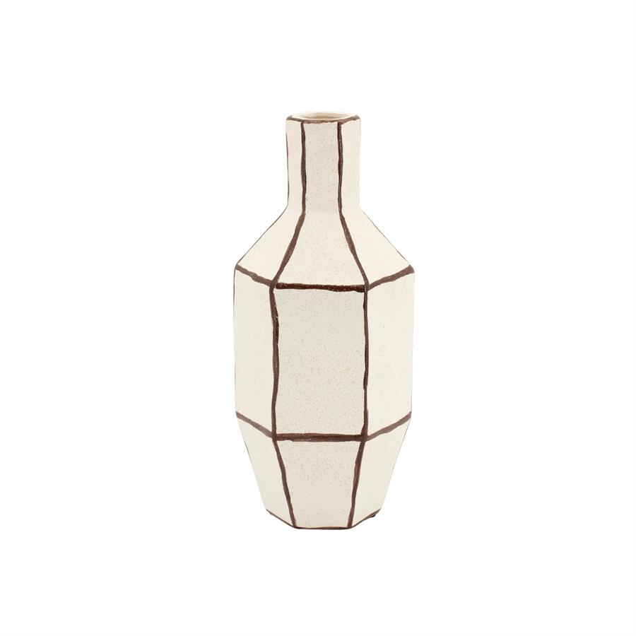 Facet 1 Vase Off White - By-Boo