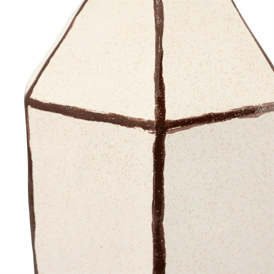 Facet 1 Vase Off White - By-Boo