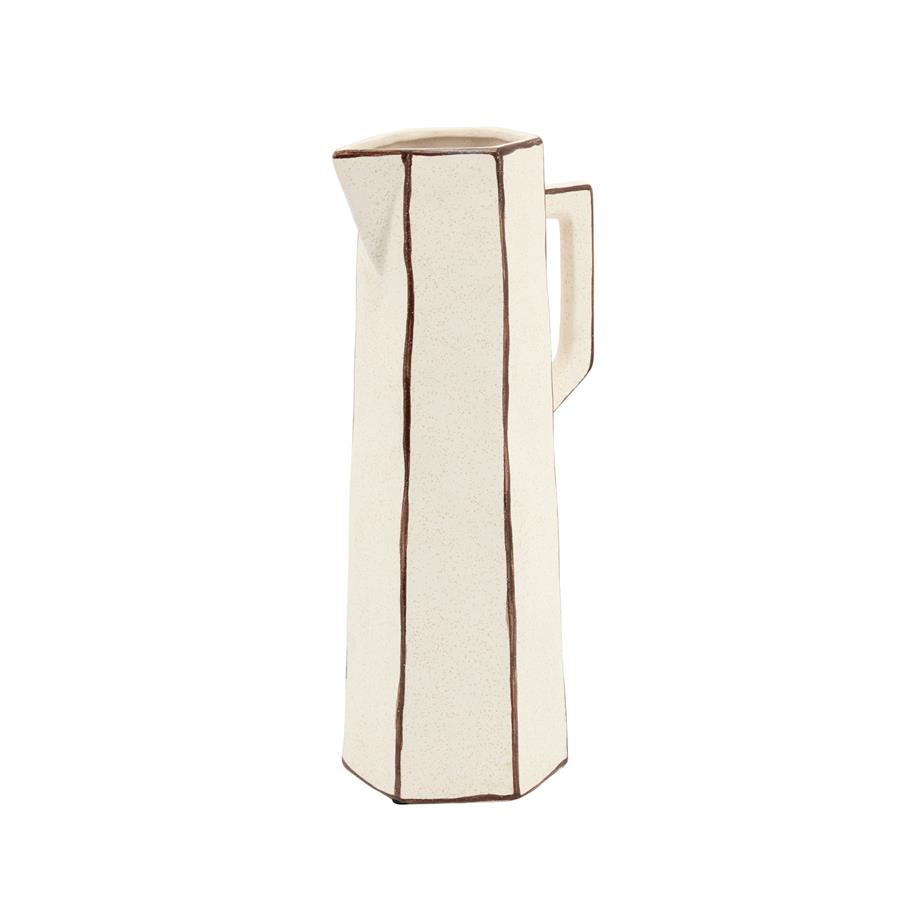 Facet 2 Vase off white - By-Boo