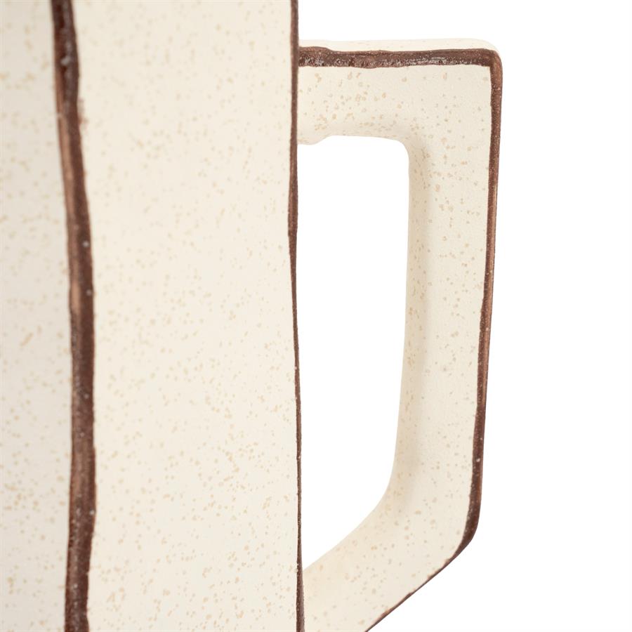 Facet 2 Vase off white - By-Boo