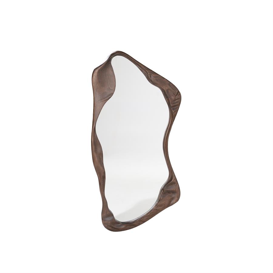 Kiri Mirror in Glass and Wood - By-Boo