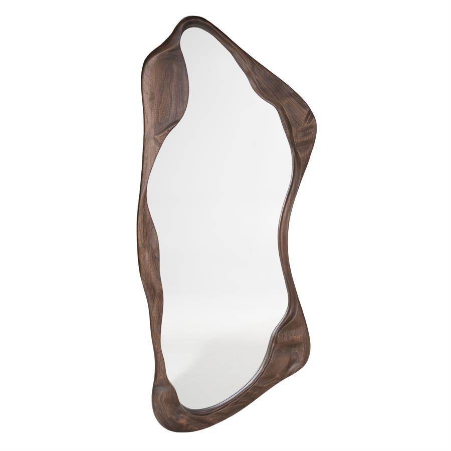Kiri Mirror in Glass and Wood - By-Boo