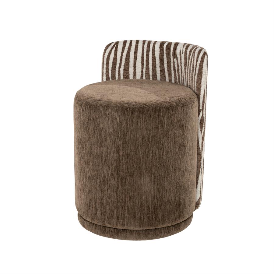 Pouf Marque (Stoff, Taupe) - By-Boo