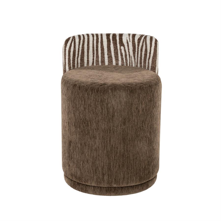 Pouf Marque (Stoff, Taupe) - By-Boo