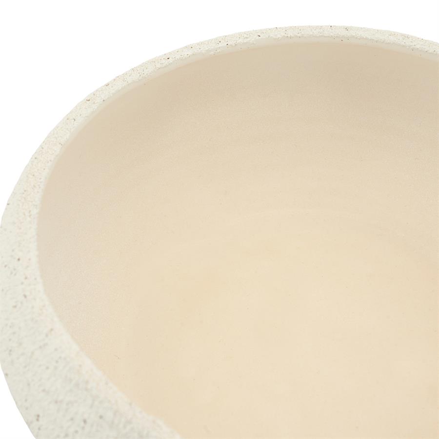 Schaal Grava off white - By-Boo
