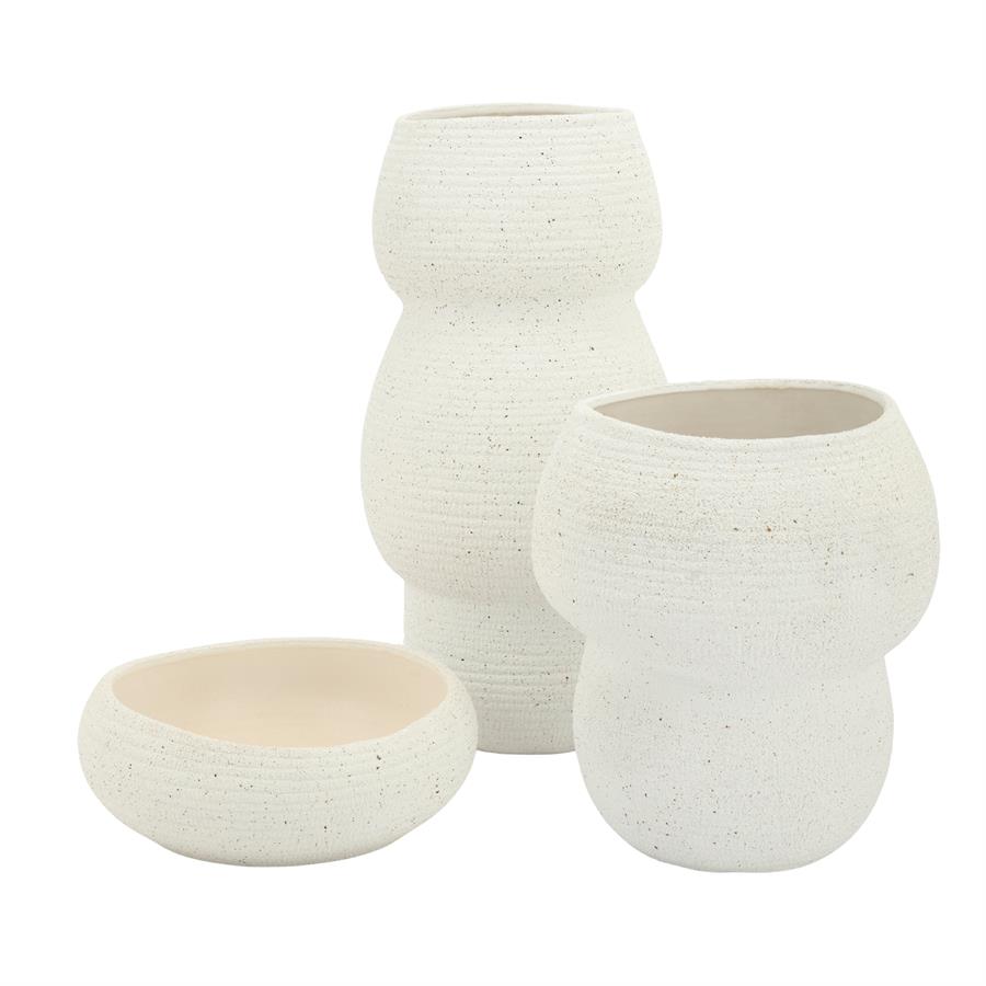 Schaal Grava off white - By-Boo