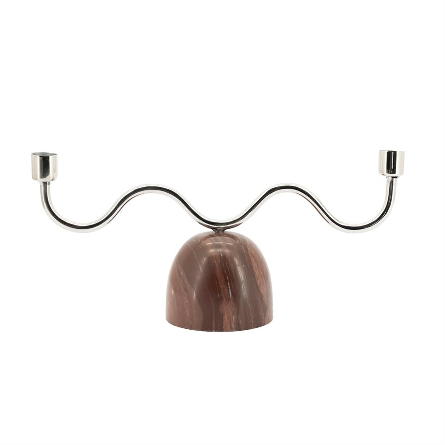 Kerzenhalter Lumiere 2 Marmor - By-Boo