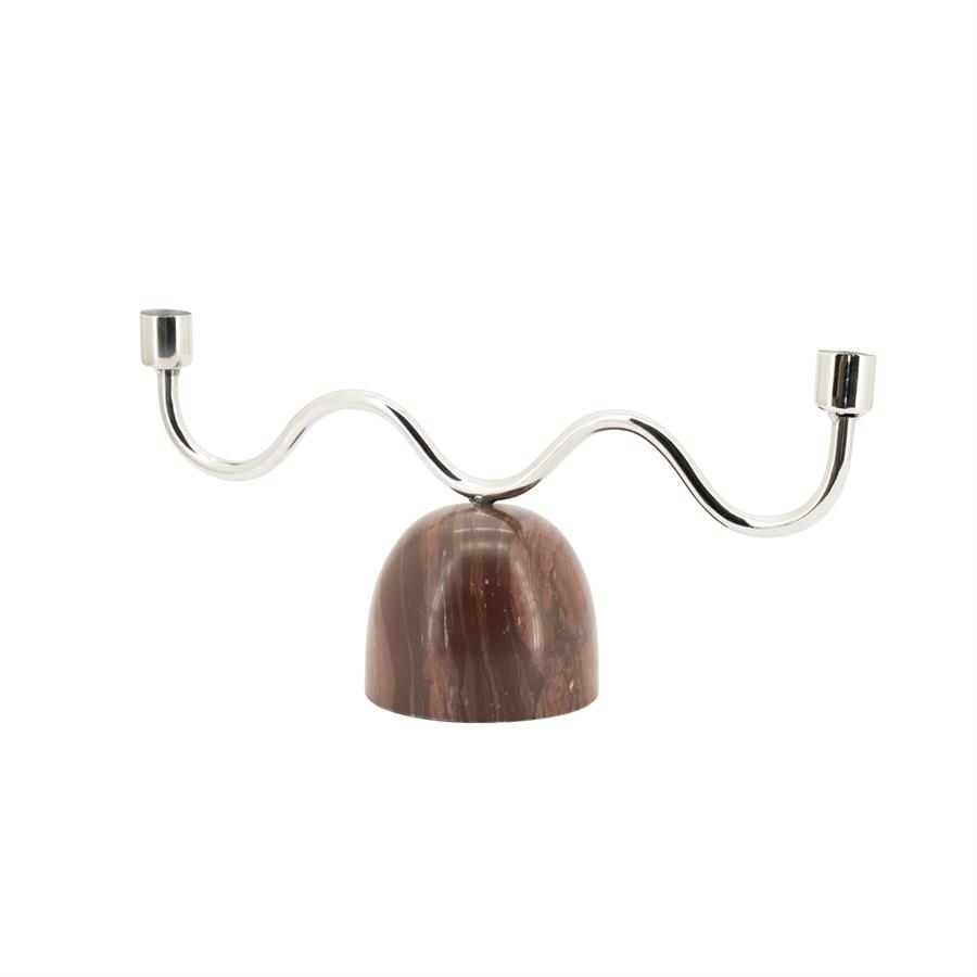Kerzenhalter Lumiere 2 Marmor - By-Boo