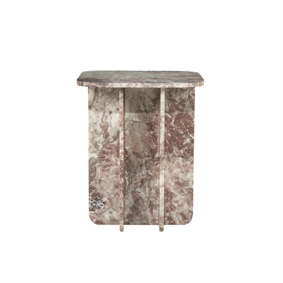 Minuit Pink Marble Side Table - By-Boo