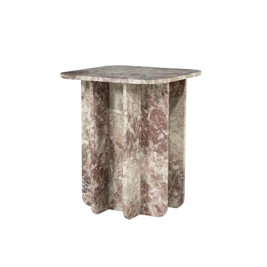 Minuit Pink Marble Side Table - By-Boo