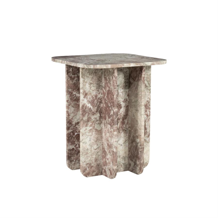 Minuit Pink Marble Side Table - By-Boo