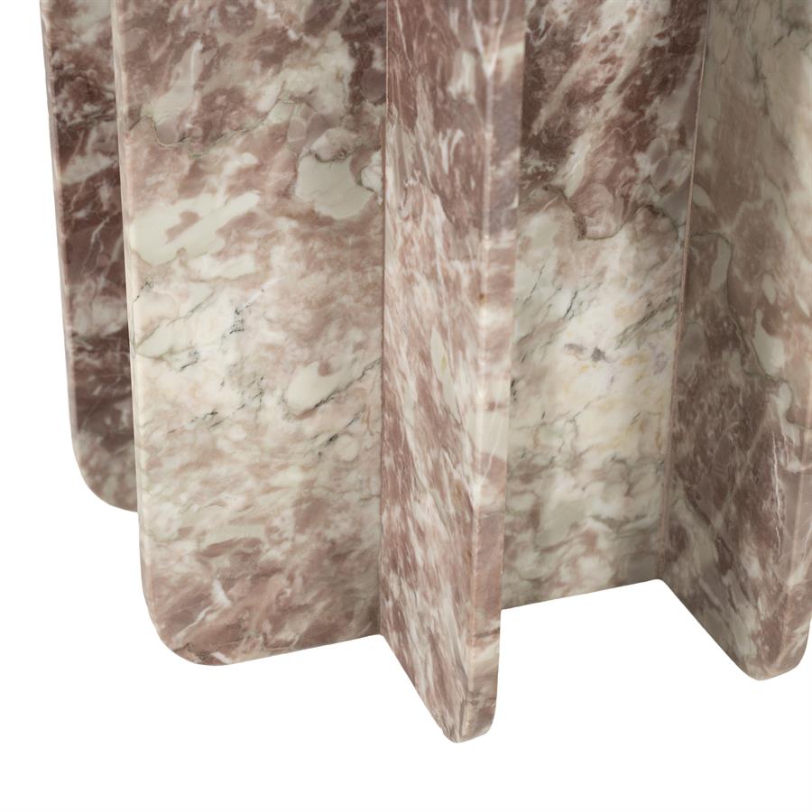 Minuit Pink Marble Side Table - By-Boo