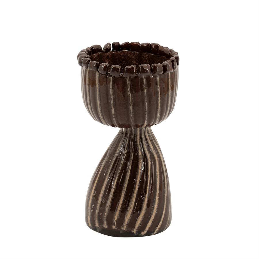 Drizzle 2 Vase Brown - By-Boo