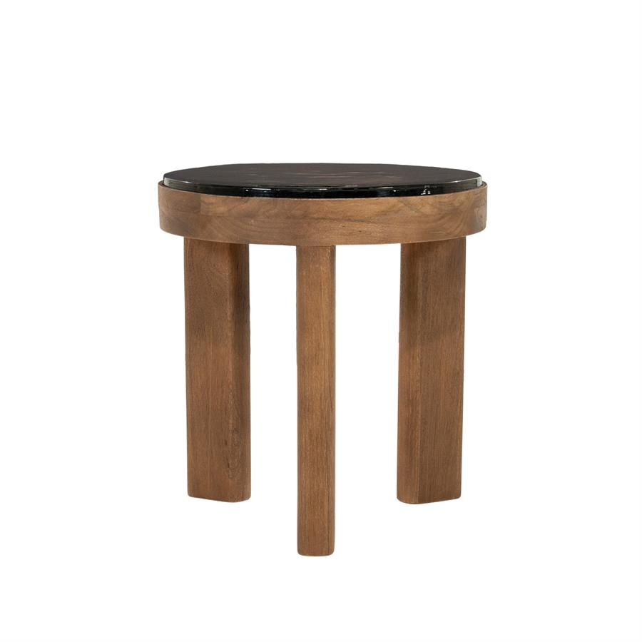 Lucent Side Table Mango Wood Brown - By-Boo