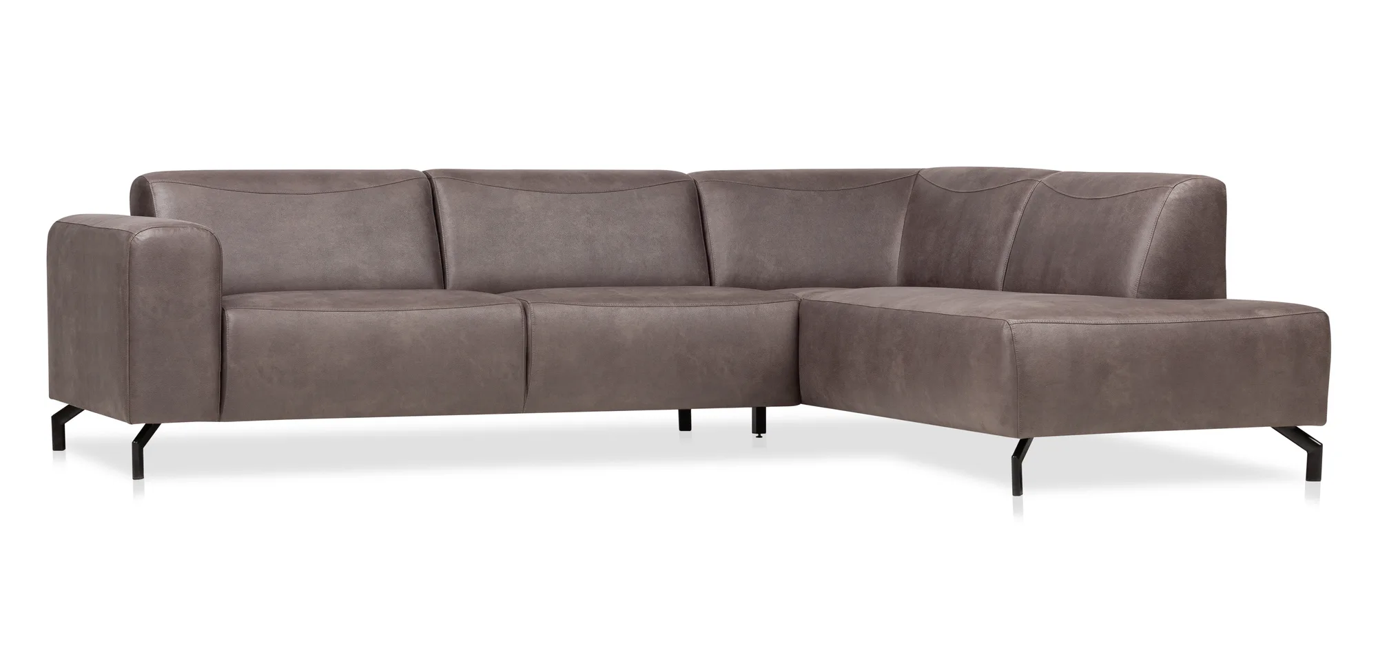 Ecksofa Bari (Stoff, Anthrazit) - Mokana Furniture