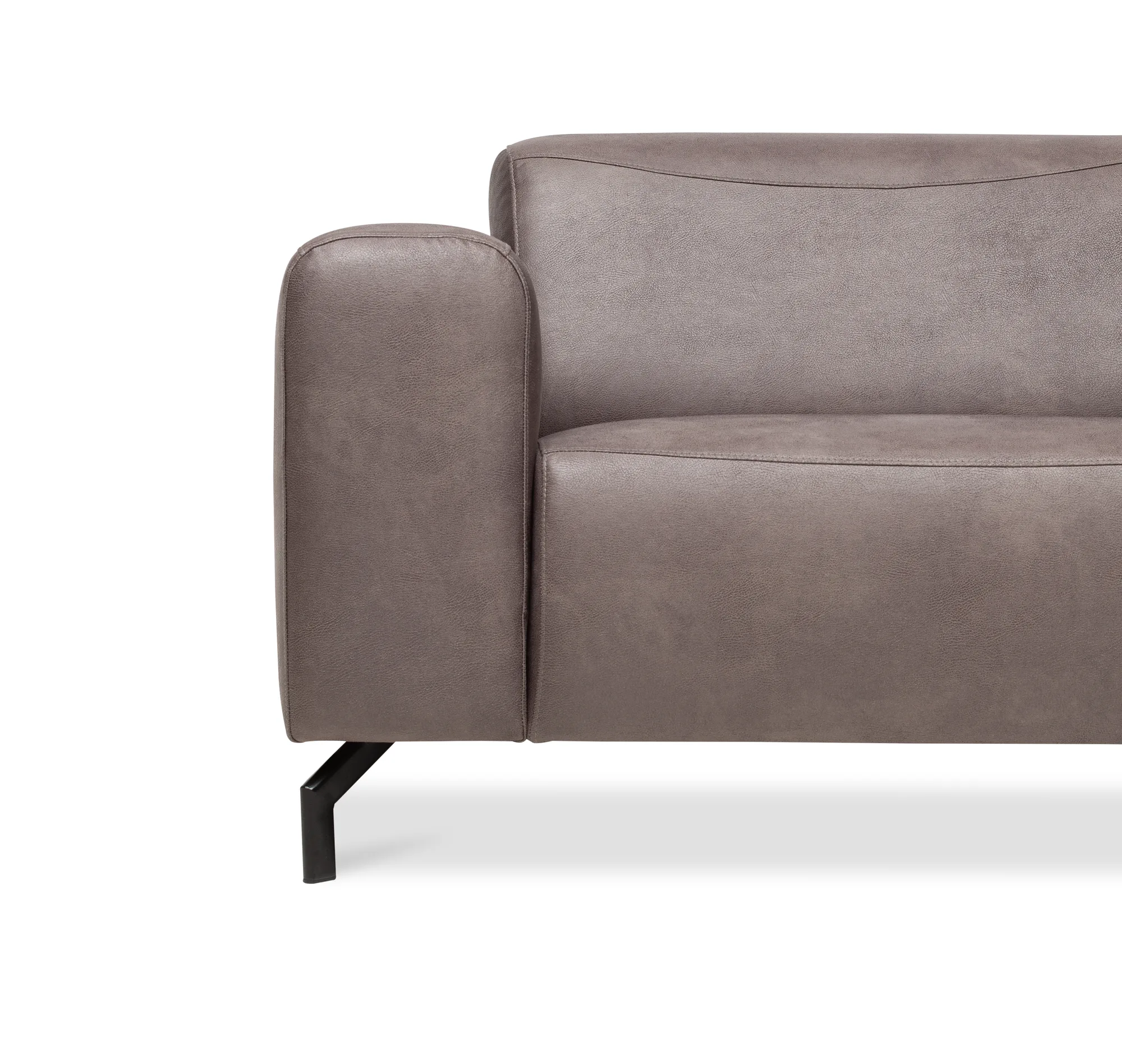 Ecksofa Bari (Stoff, Anthrazit) - Mokana Furniture
