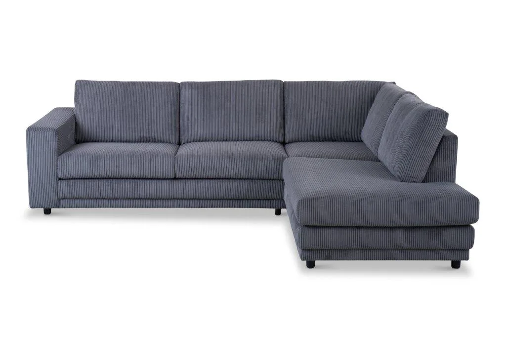 Ecksofa Girona (Stoff, Hellgrau) - Mokana Furniture