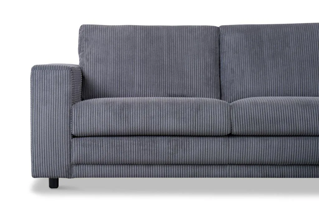 Ecksofa Girona (Stoff, Hellgrau) - Mokana Furniture