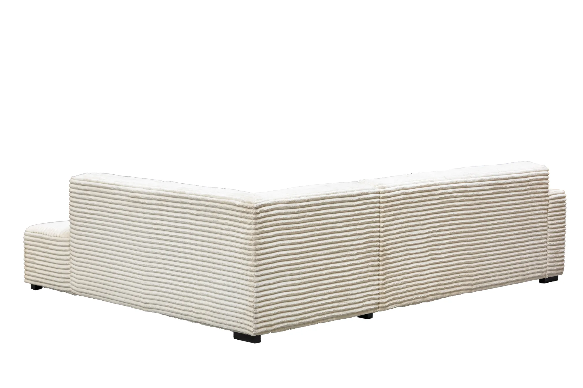 Ecksofa Graz (Stoff, Creme) - Mokana Furniture