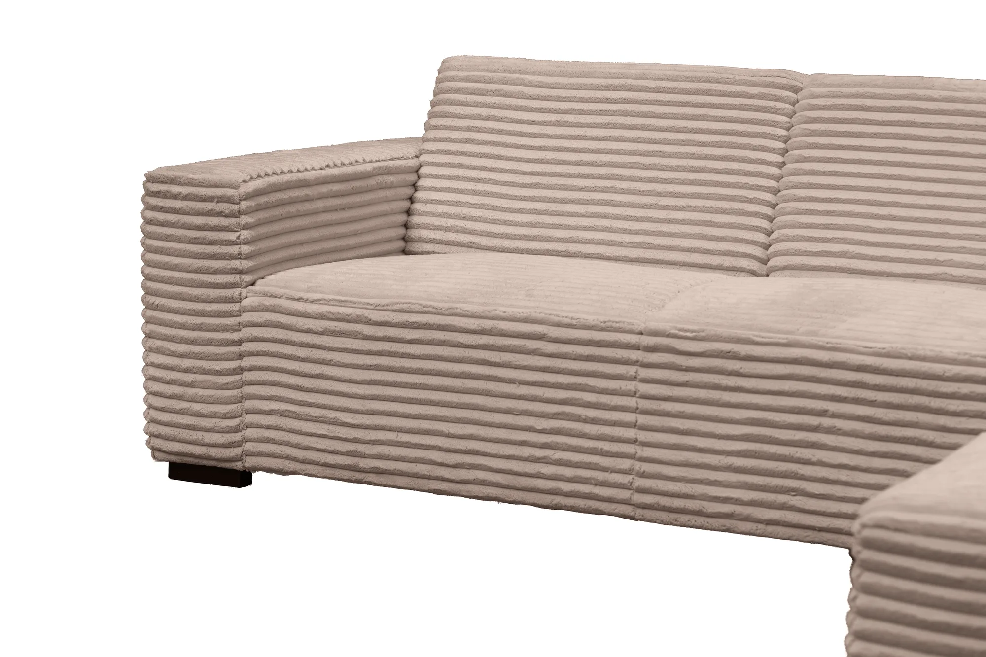 Ecksofa Graz (Stoff, Creme) - Mokana Furniture