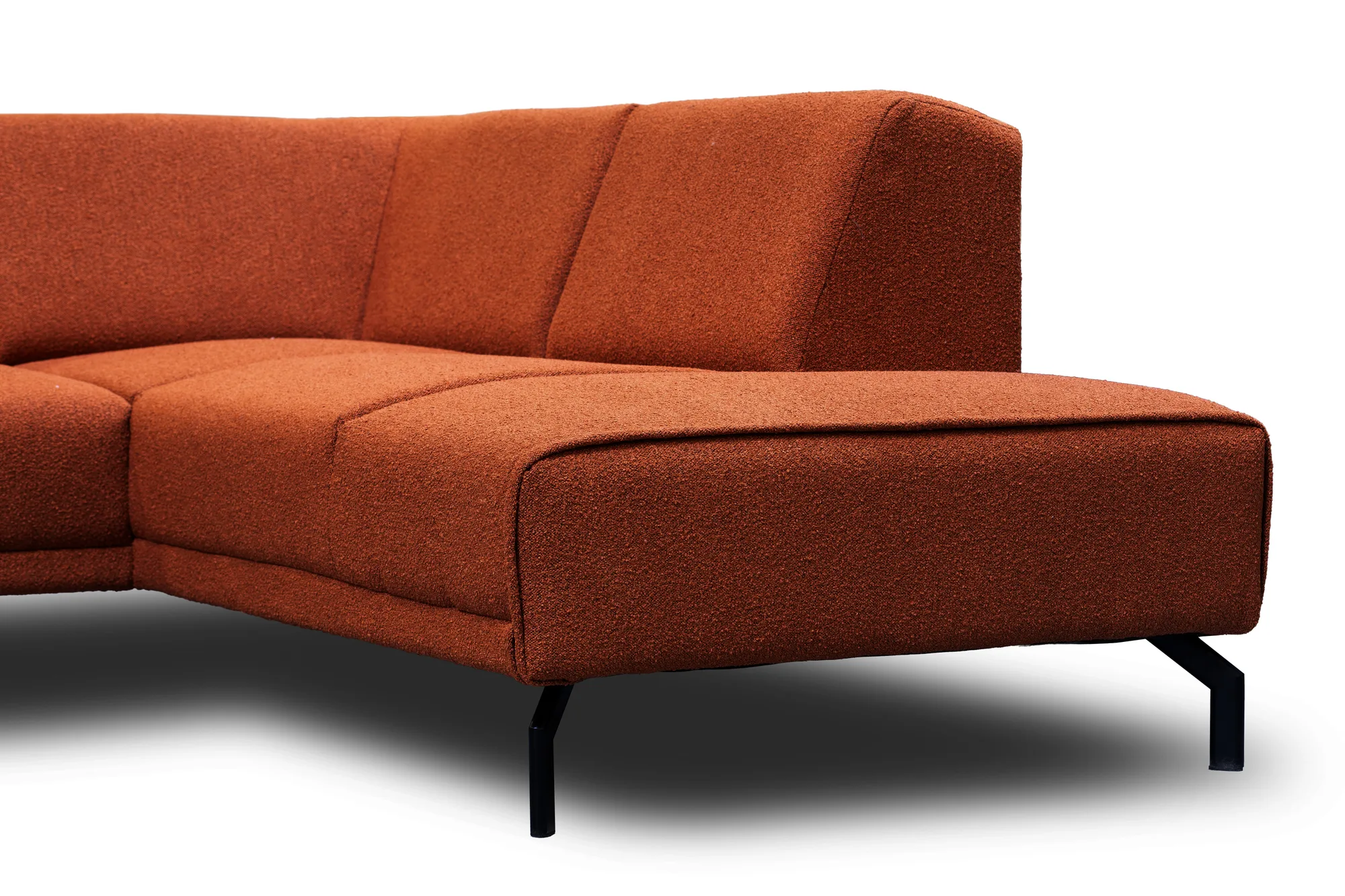 Ecksofa Montana (Stoff, Terrakotta) - Mokana Furniture