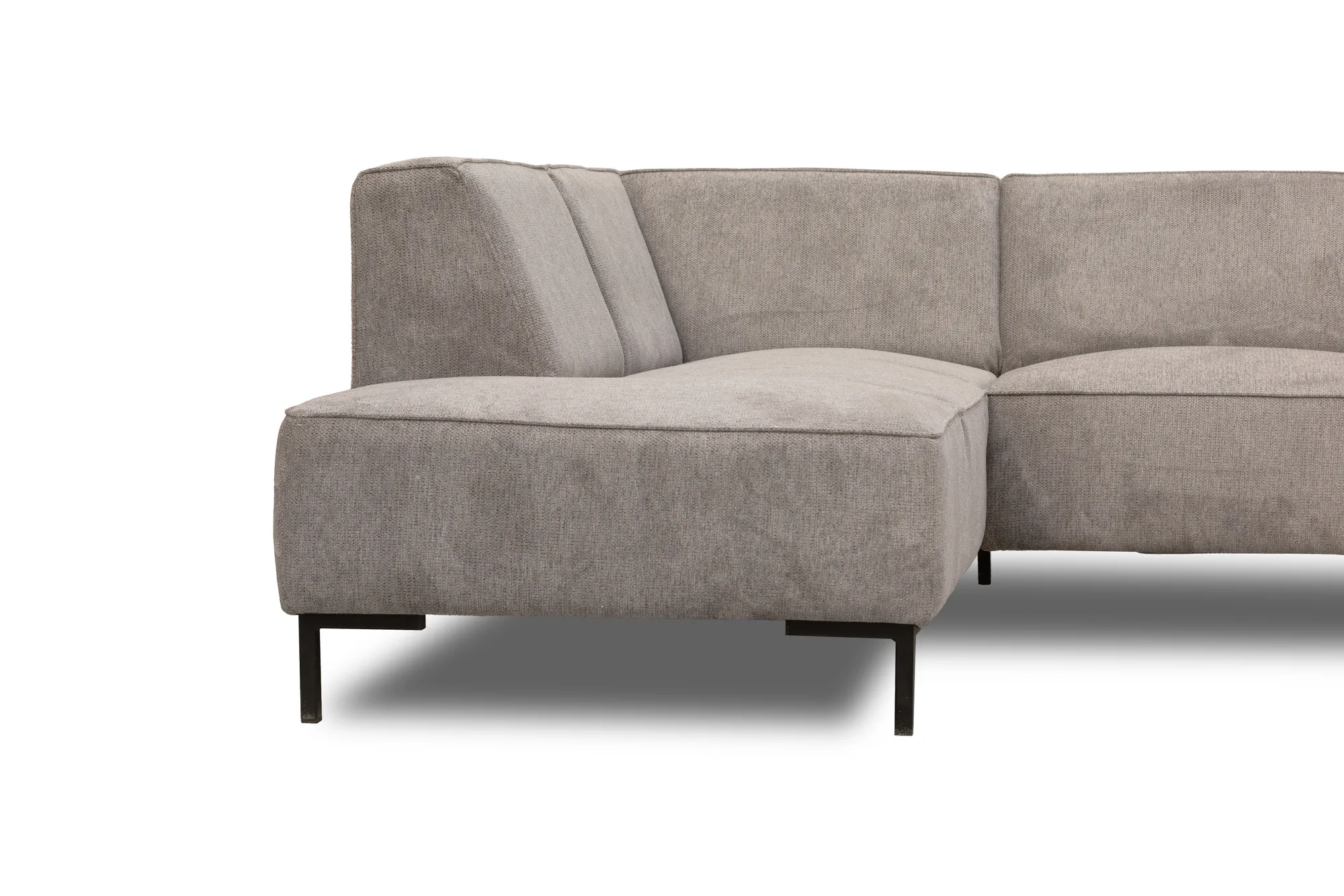 Ecksofa Riga (Stoff, Hellgrau) - Mokana Furniture
