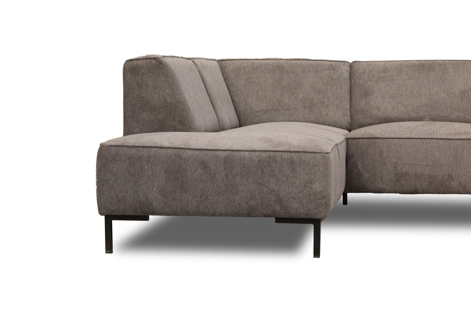 Ecksofa Riga (Stoff, Hellgrau) - Mokana Furniture