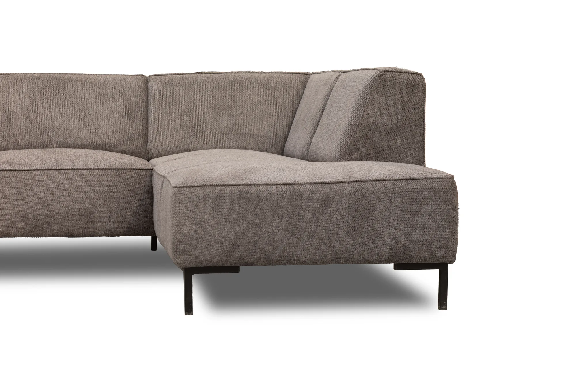 Ecksofa Riga (Stoff, Hellgrau) - Mokana Furniture