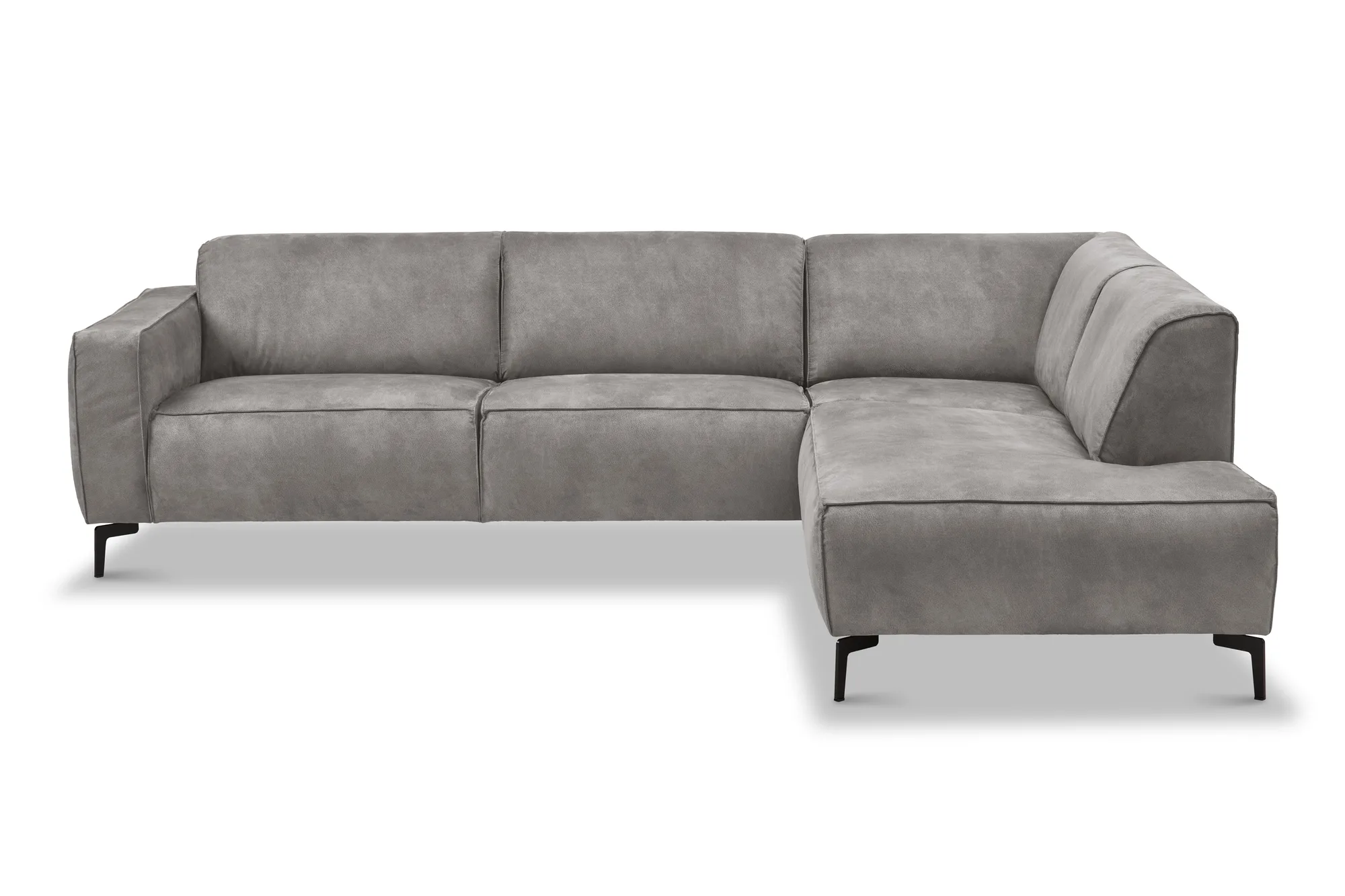 Ecksofa Stilo (Stoff, Grau) - Mokana Furniture