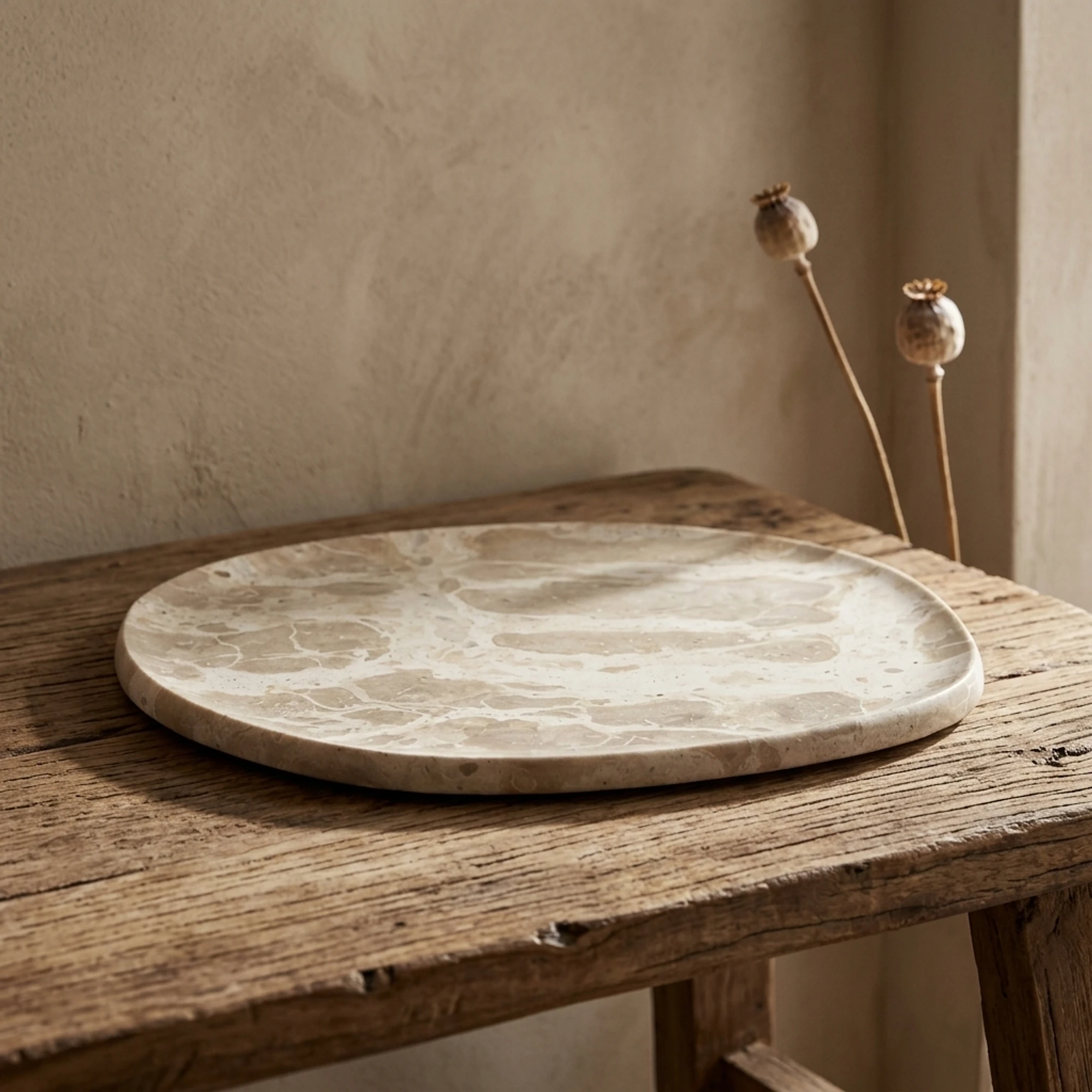 Dienblad Marrone marmer beige - By-Boo