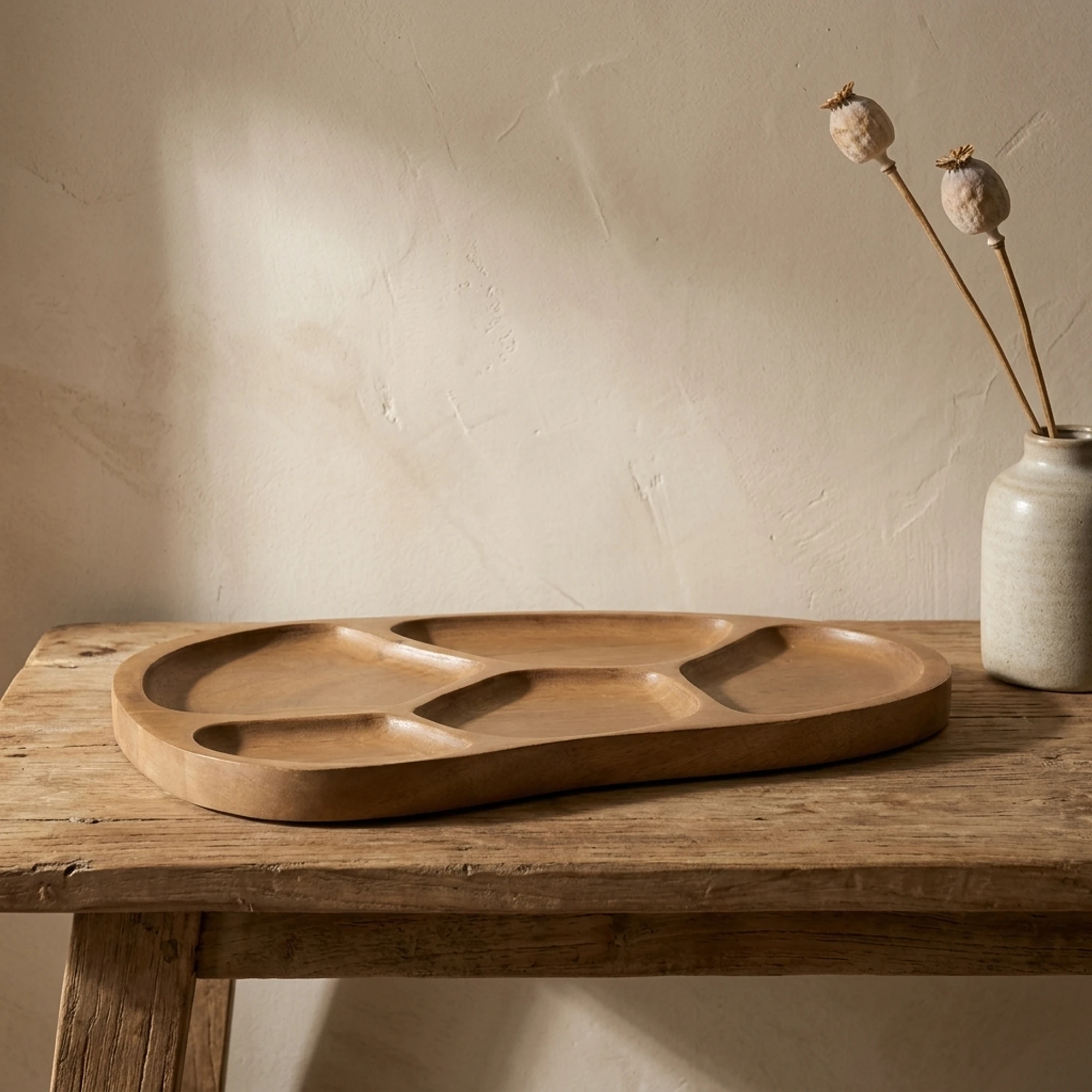 Dienblad Ushi mangohout - By-Boo
