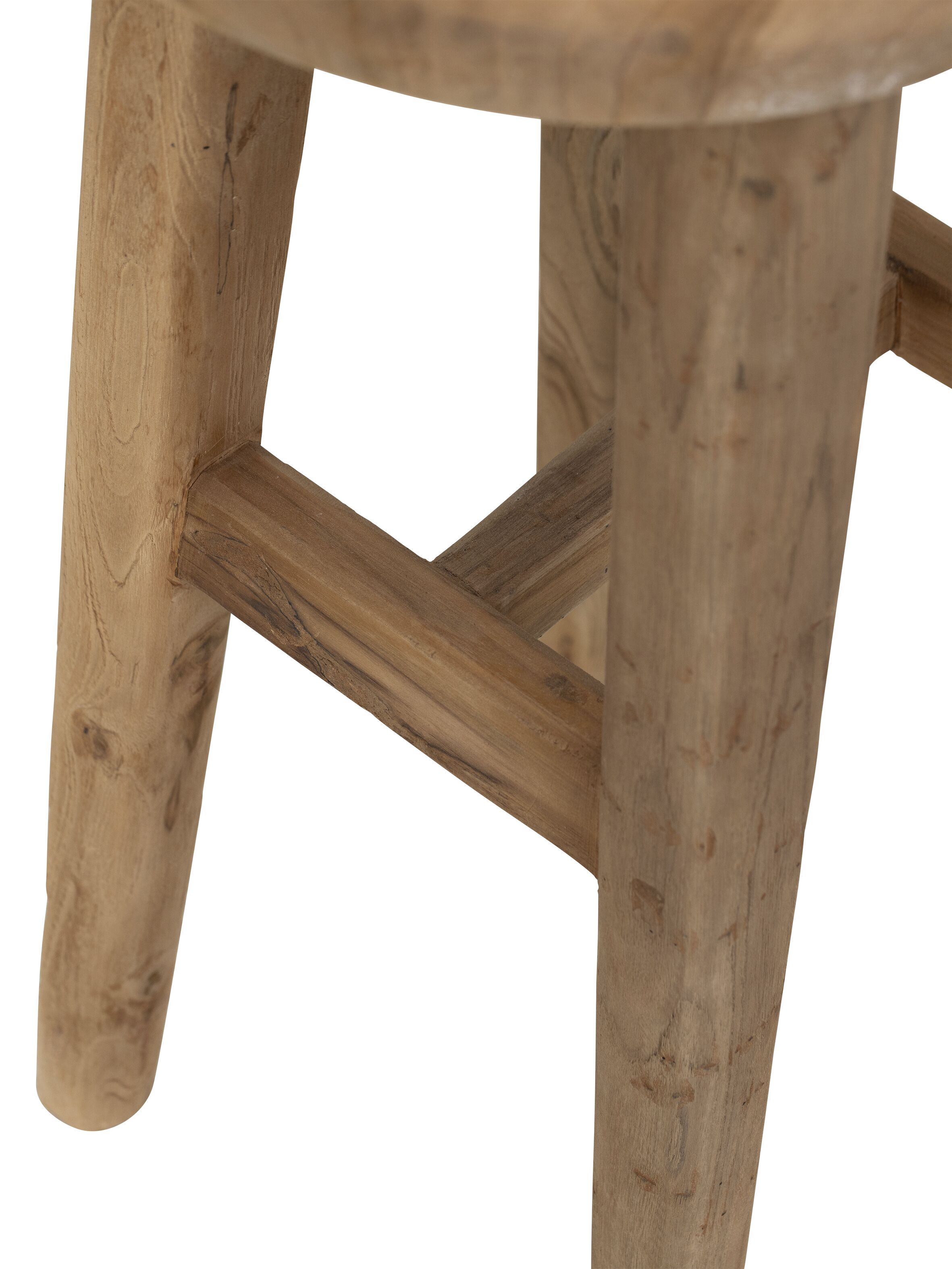 Barhocker Brad rustikales Teakholz natur - MUST Living