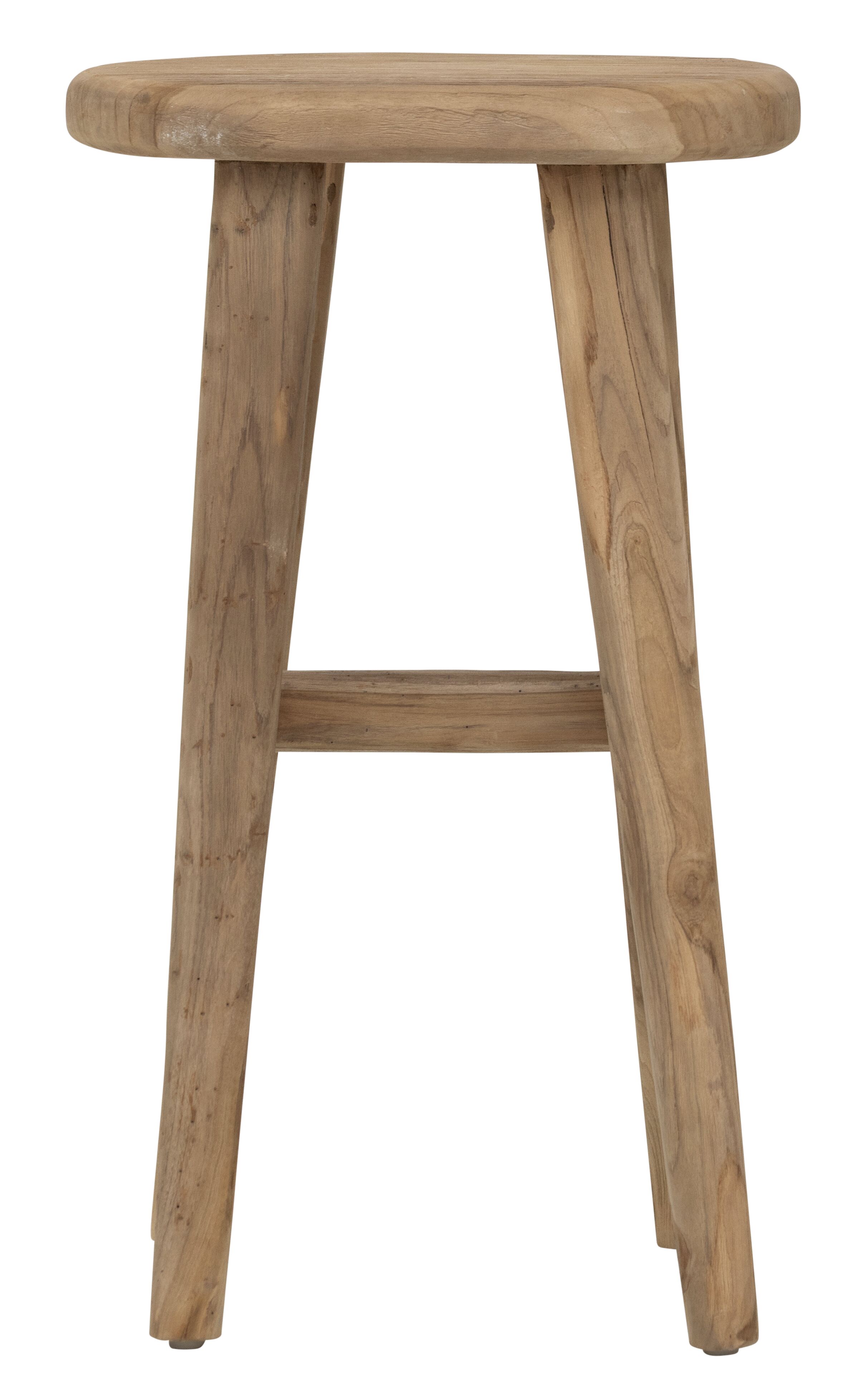 Barhocker Brad rustikales Teakholz natur - MUST Living