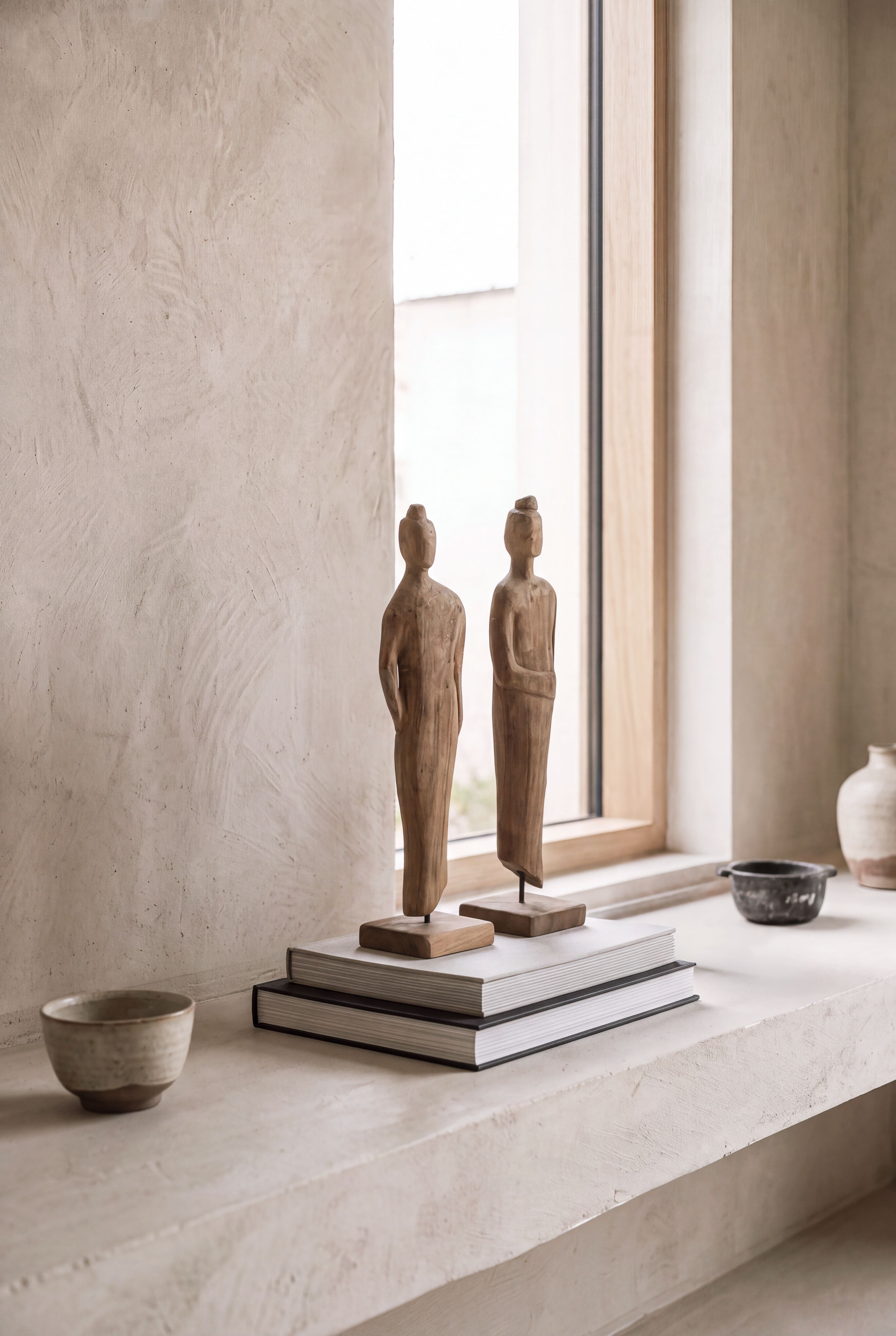 Statue Mr&Mrs Kim recyceltes Teakholz - MUST Living