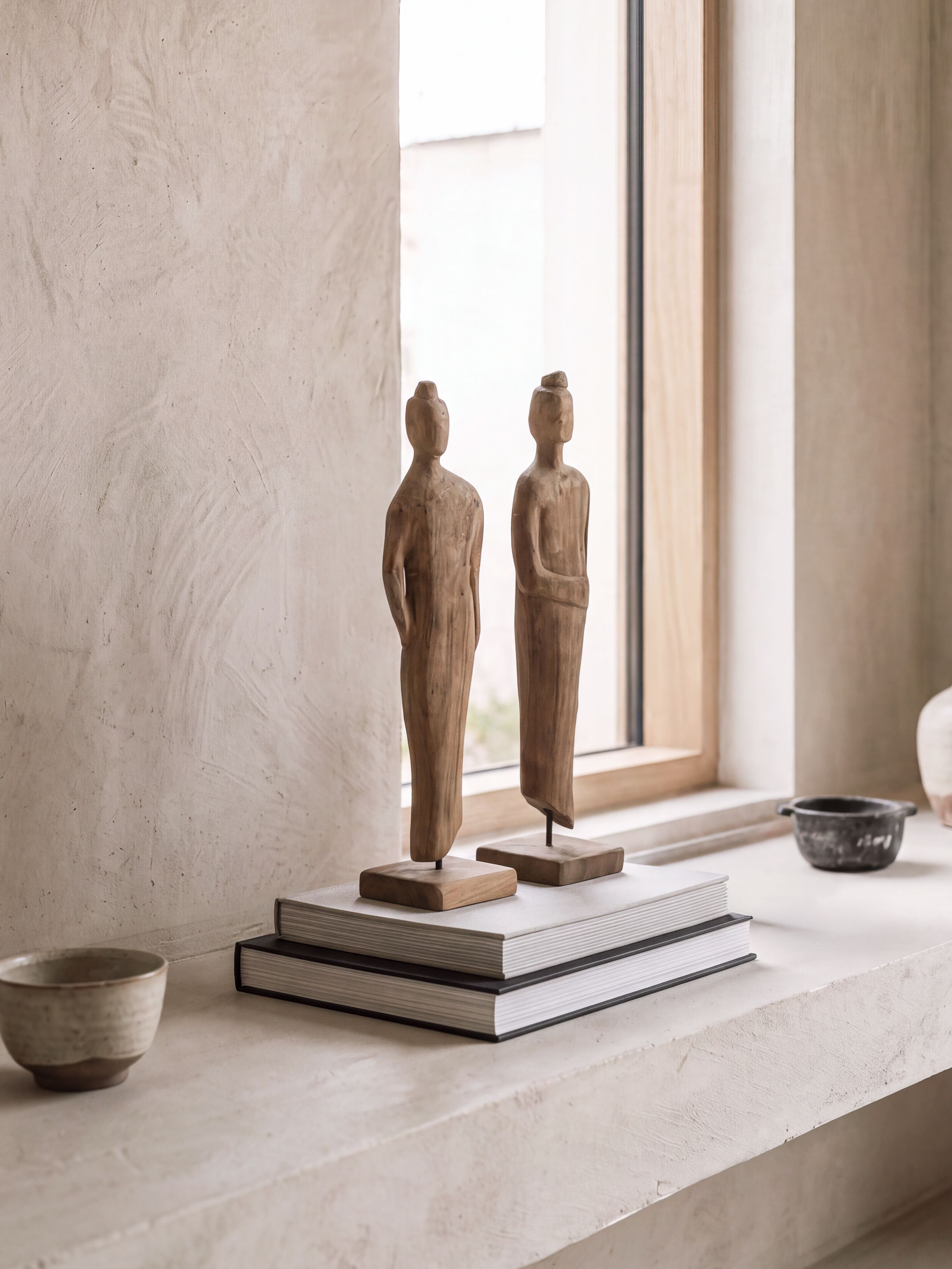 Statue Mr&Mrs Kim recyceltes Teakholz - MUST Living