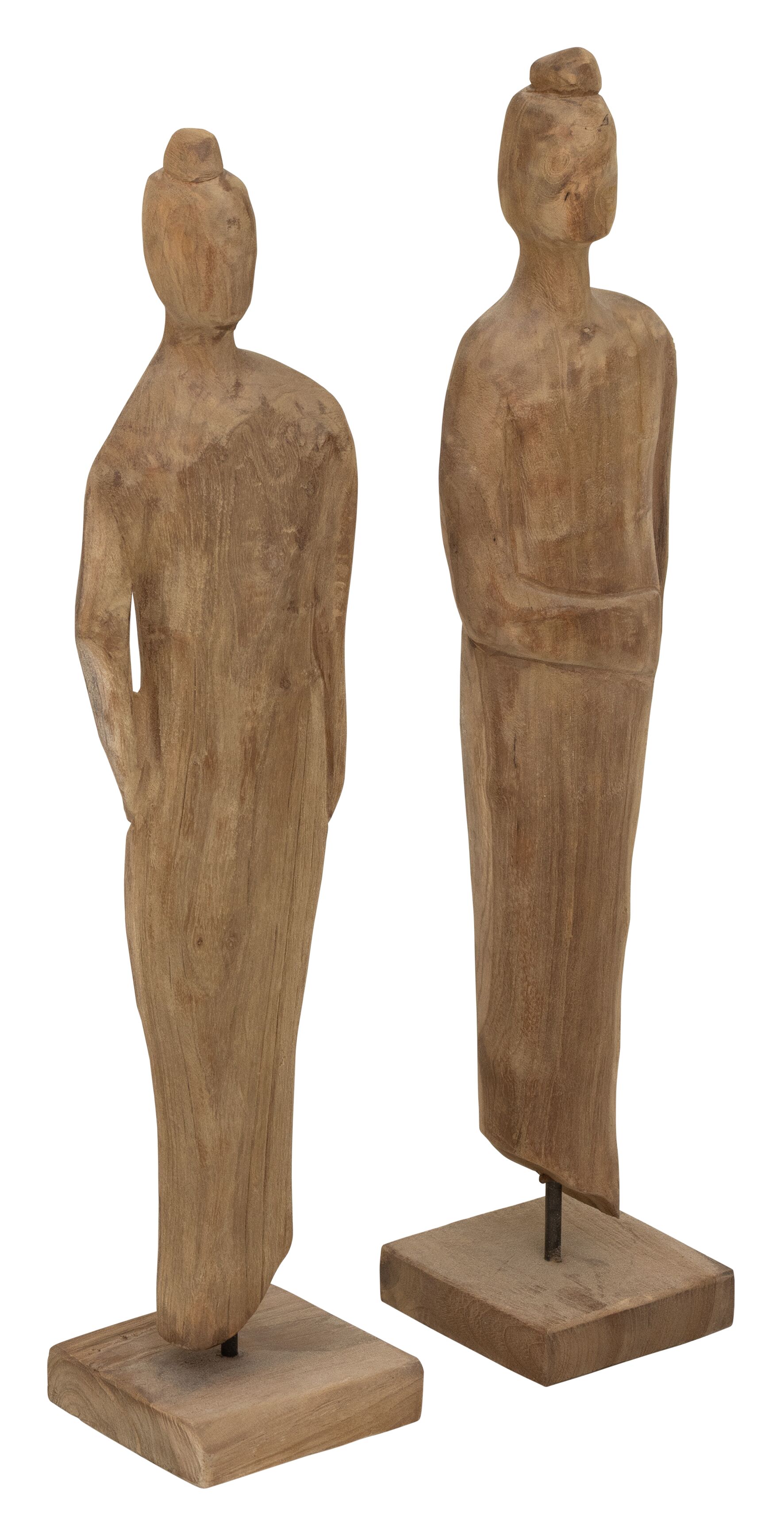Statue Mr&Mrs Kim recyceltes Teakholz - MUST Living