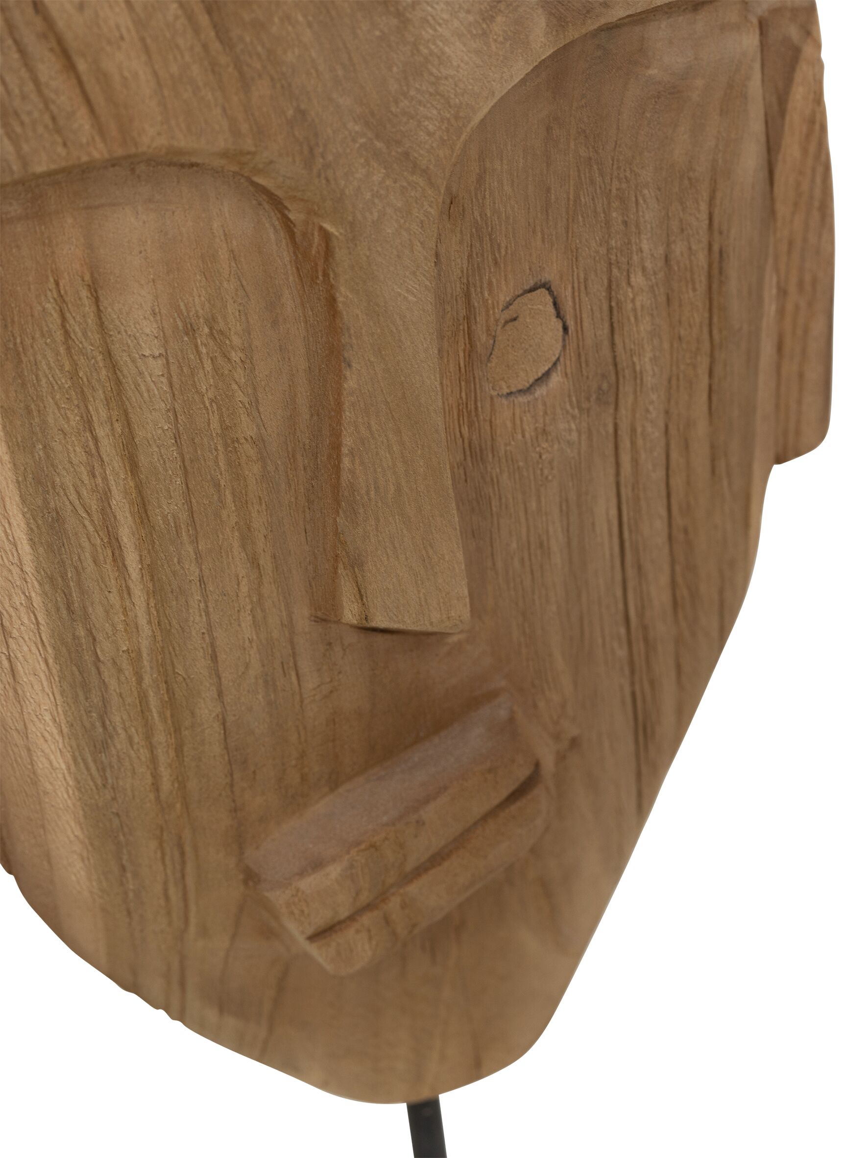 Statue Lips Mask recyceltes Teakholz - MUST Living