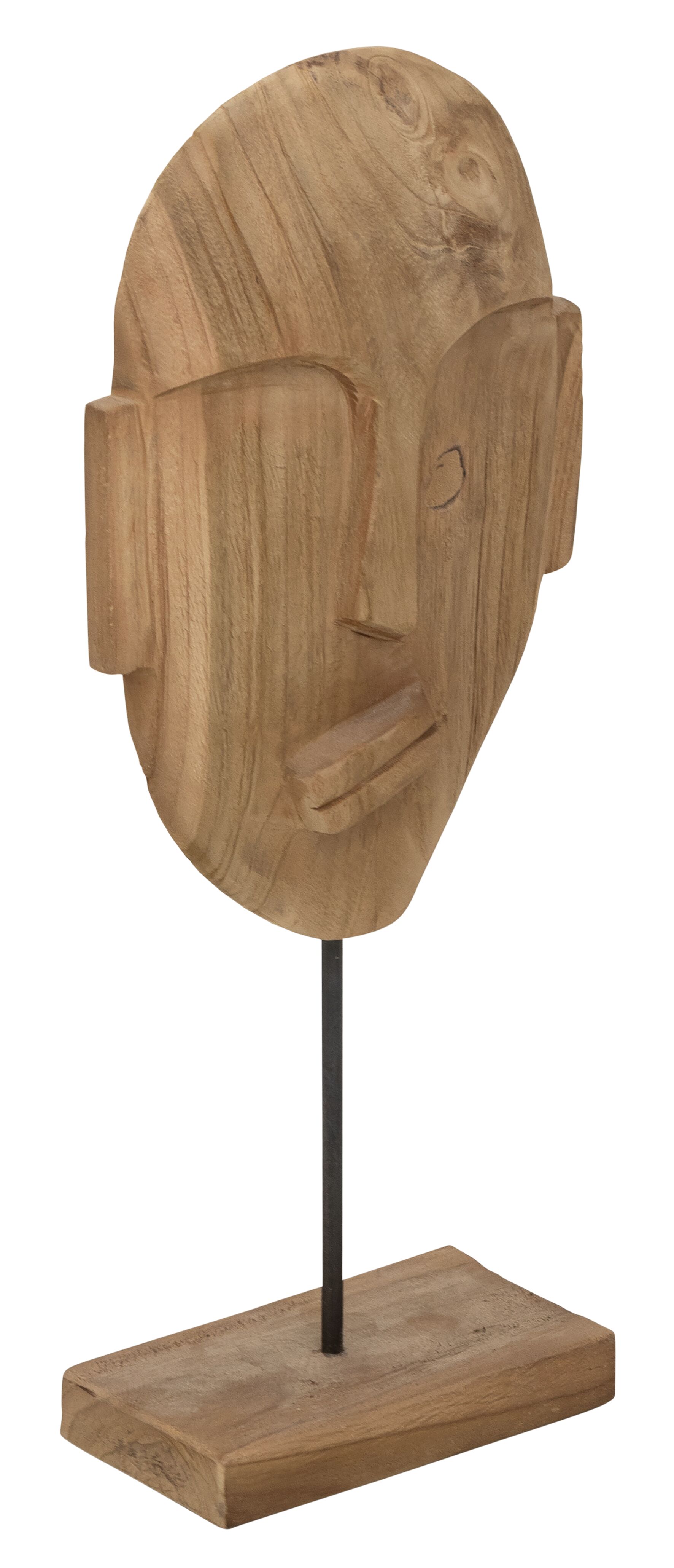 Statue Lips Mask recyceltes Teakholz - MUST Living