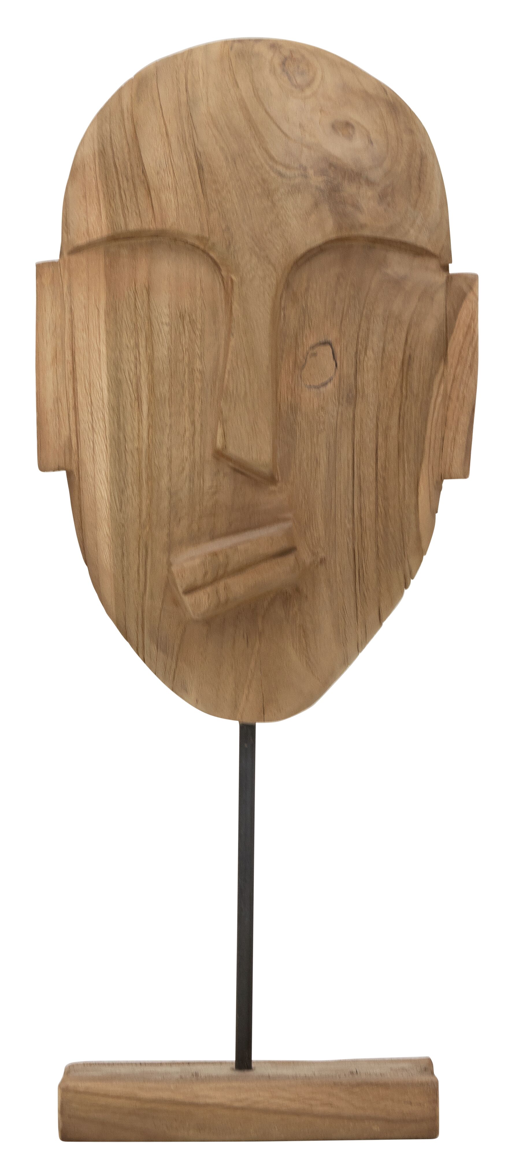 Statue Lips Mask recyceltes Teakholz - MUST Living