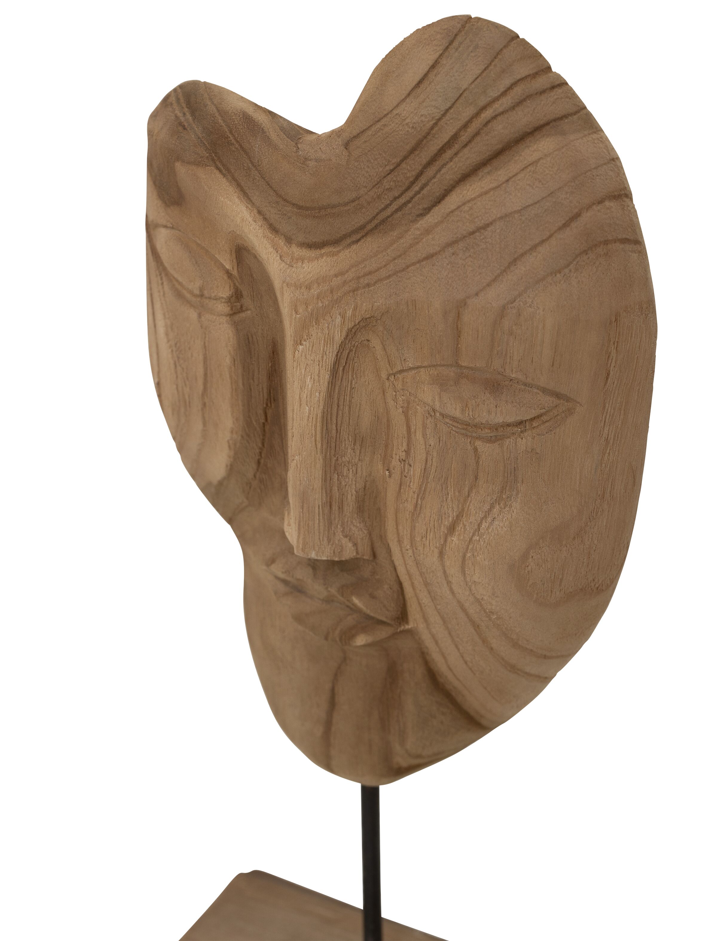 Beeld Broken Face Mask naturel teakhout - MUST Living