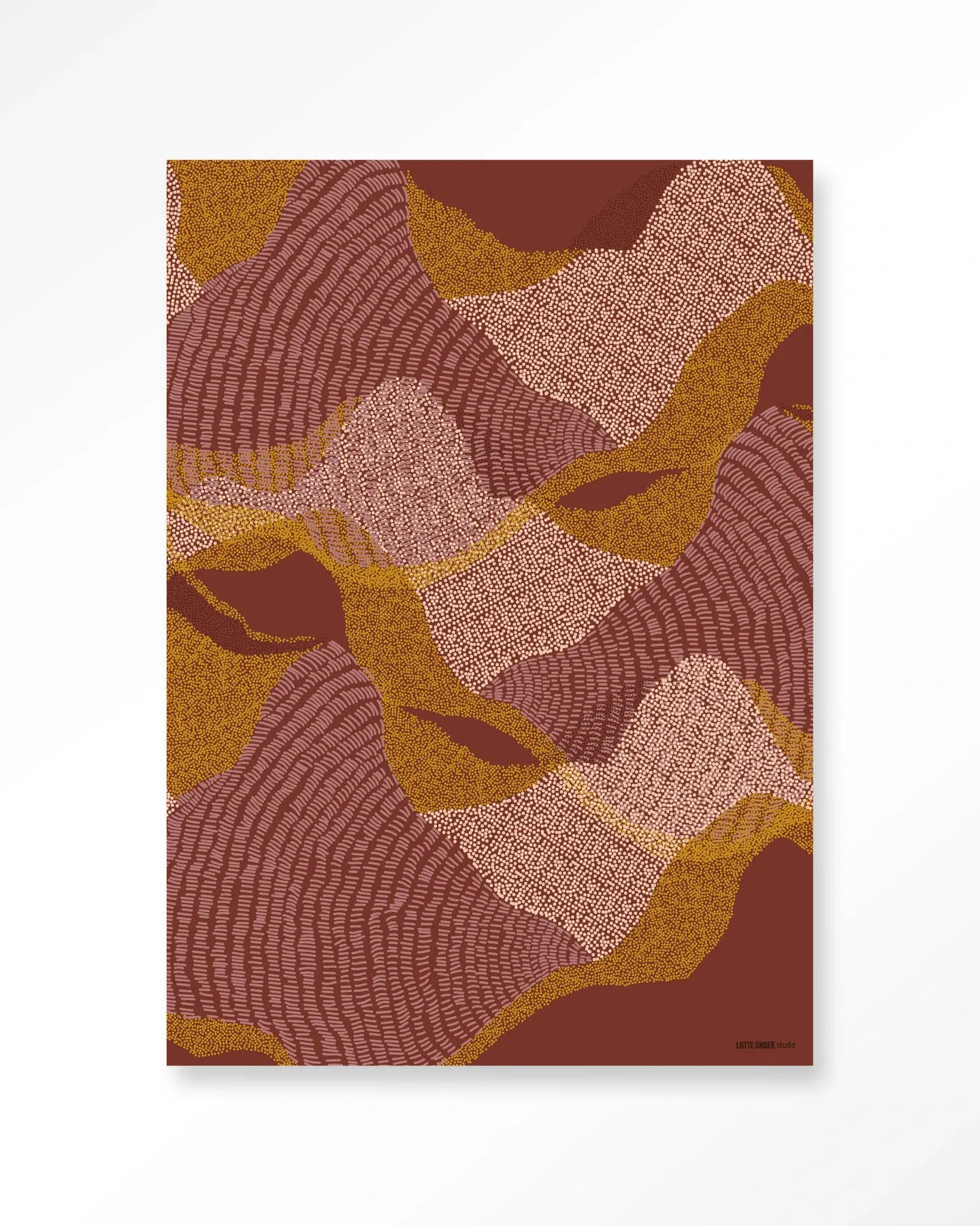 Wall Hanging La Ondas - Urban Cotton (Fabric, Brown)