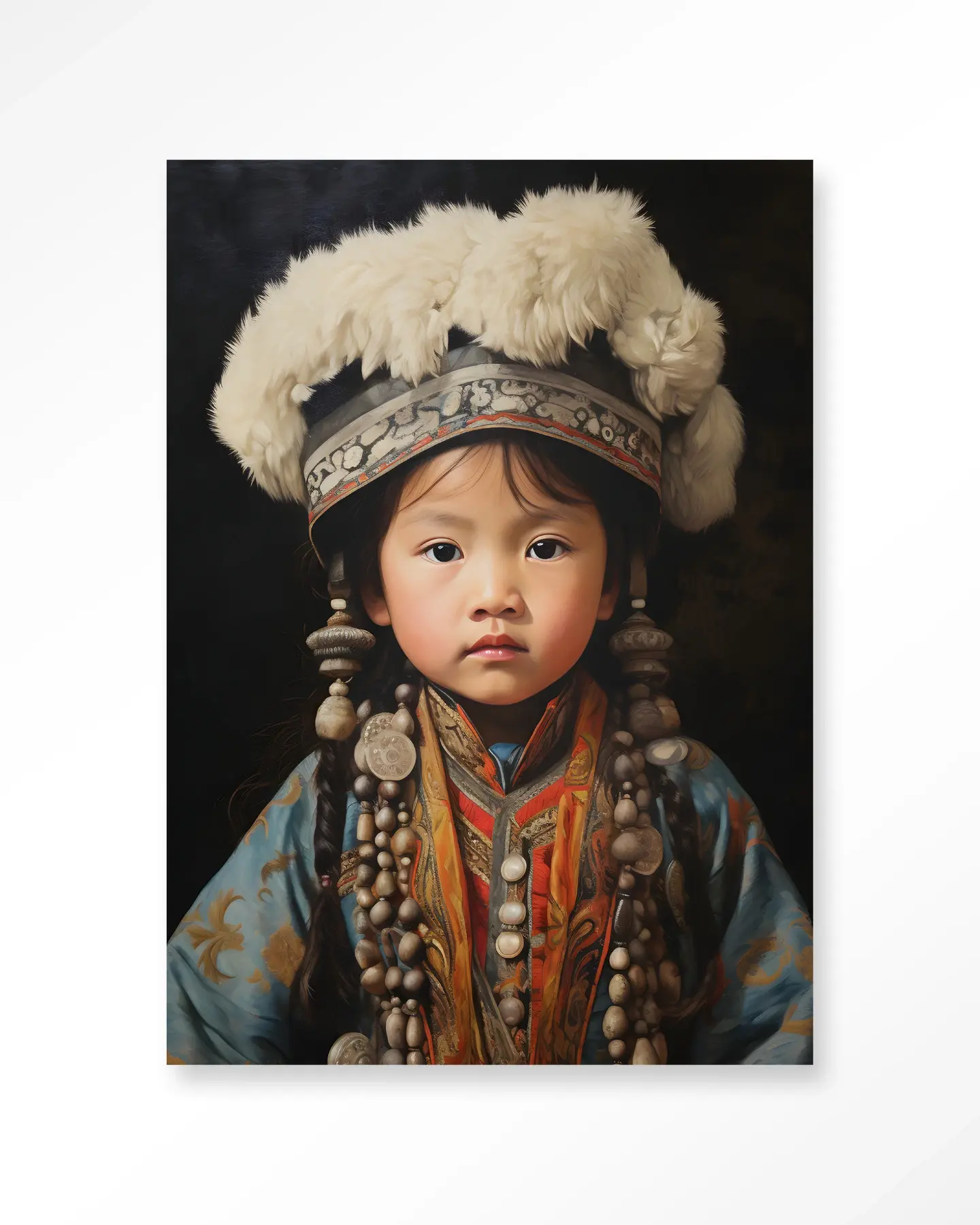 Wall Hanging Traditional Child 1 - Urban Cotton (Fabric, Blue)